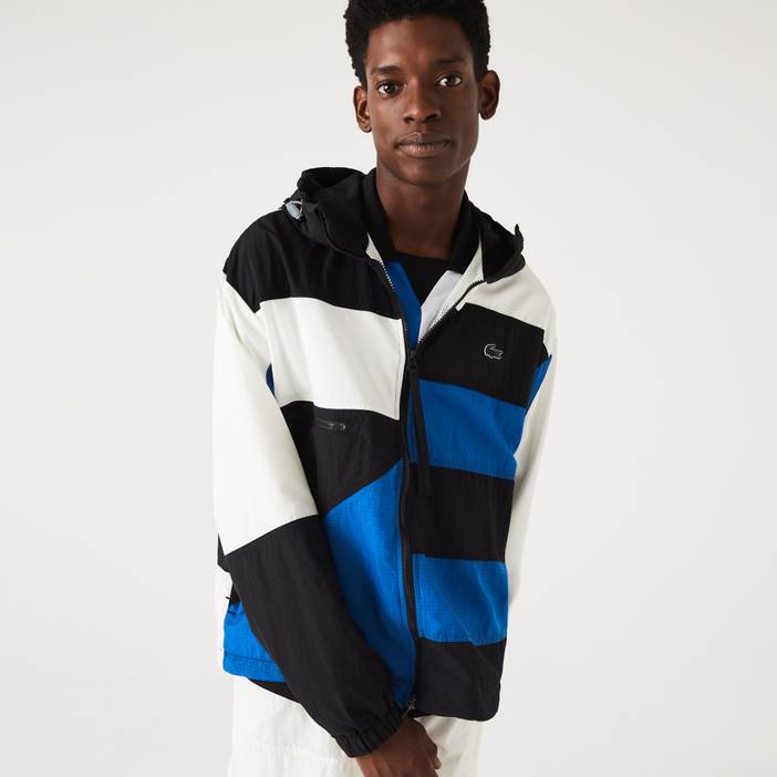 Herren Lacoste Jacke mit Patchwork-Effekt | Lacoste