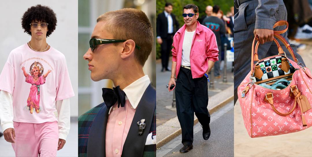 (De izq. a dch. ) Ralph Lauren Spring Summer 2027 Menswear, Garcias Spring Summer 2027, Menswear, Street Fashion Spring Summer 2027 Menswear, Louis Vuitton Spring Summer 2027, Menswear.