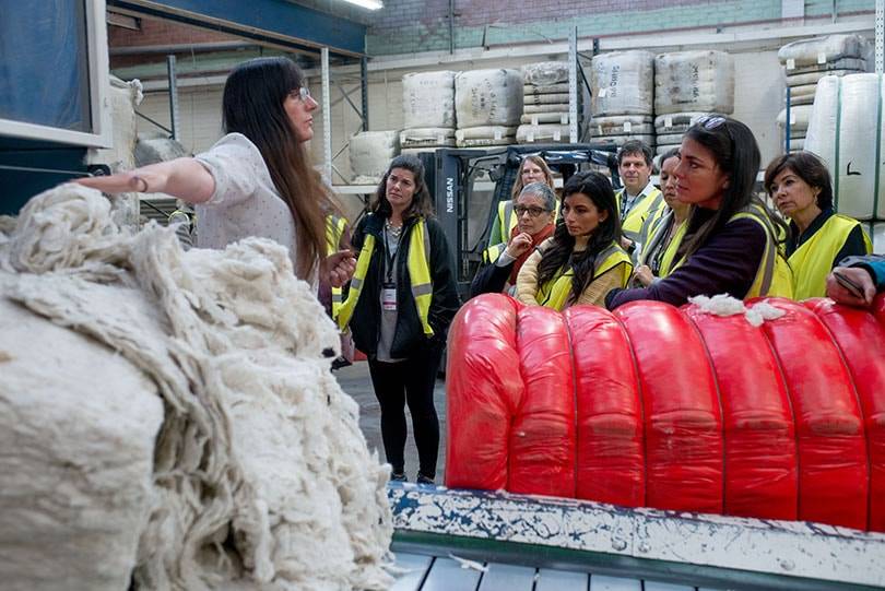 Global leaders from MIT visit Hainsworth's mill in Leeds