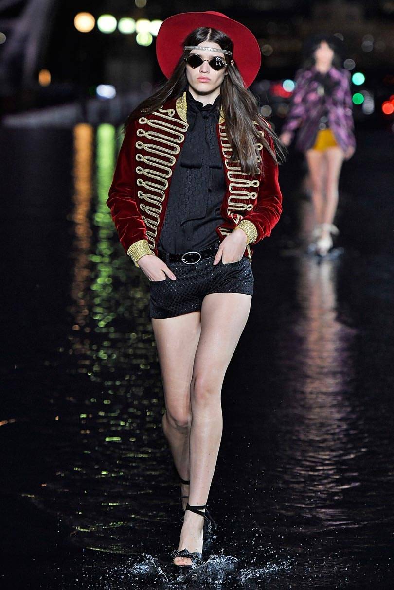 Saint Laurent walks on water at Paris fashion week