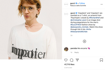 Gucci scored highest social media interactions at MFW