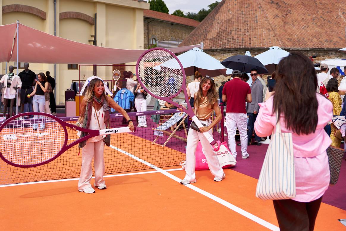 Ellesse con tennis XXL a Pitti Uomo
