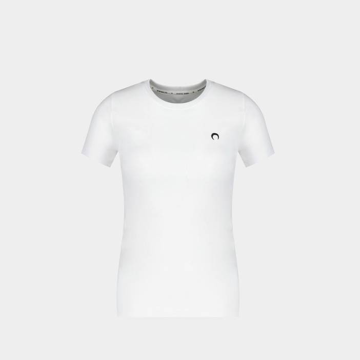 T-Shirt Mini Fit - Marine Serre - Coton - Blanc | Marine Serre