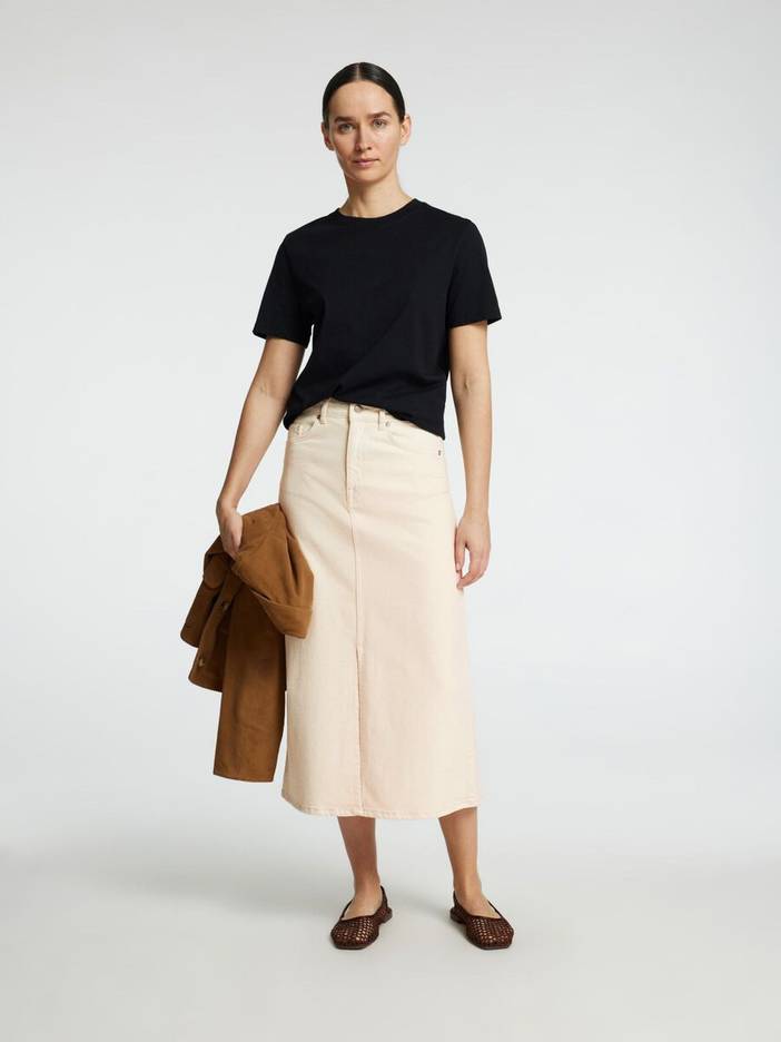 Midi Denim Rok | Selected-Femme