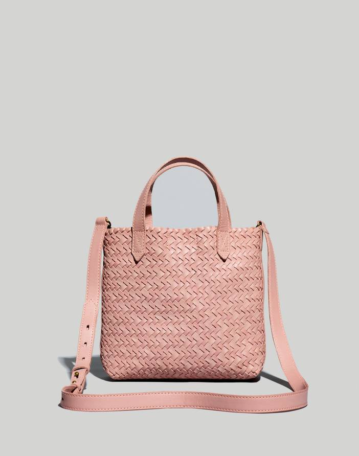 The Small Transport Crossbody: Woven Leather Edition | Madewell