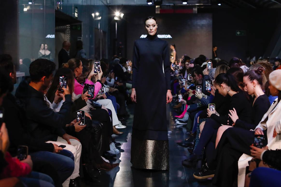 Imagen de la colección FW23 de Rafael Urquizar en MBFW Madrid, por cortesía de la organización