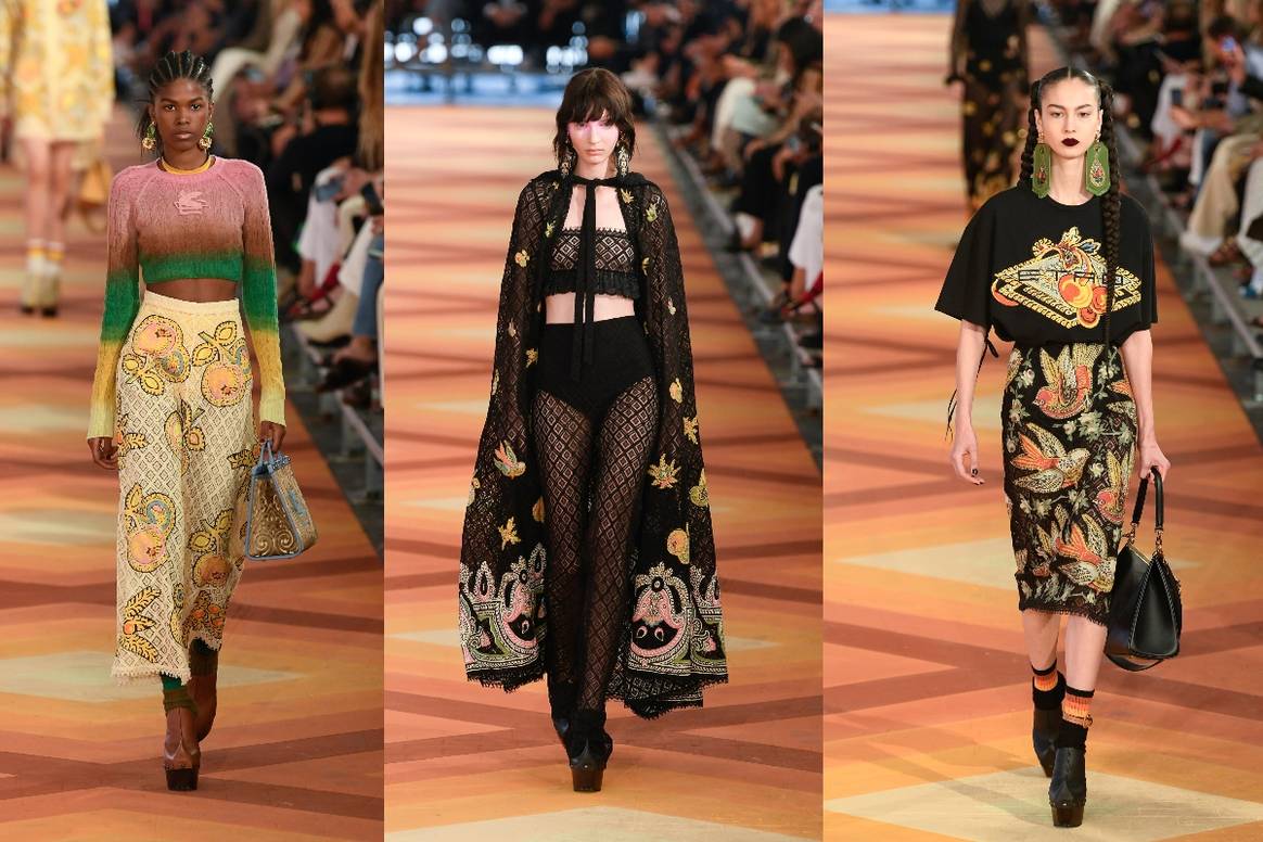 Marco De Vincenzo muestra su primera colección para Etro. Imagen: Etro SS23