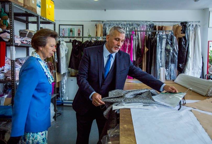 Clothing manufacturer Gosha hosts royal visit