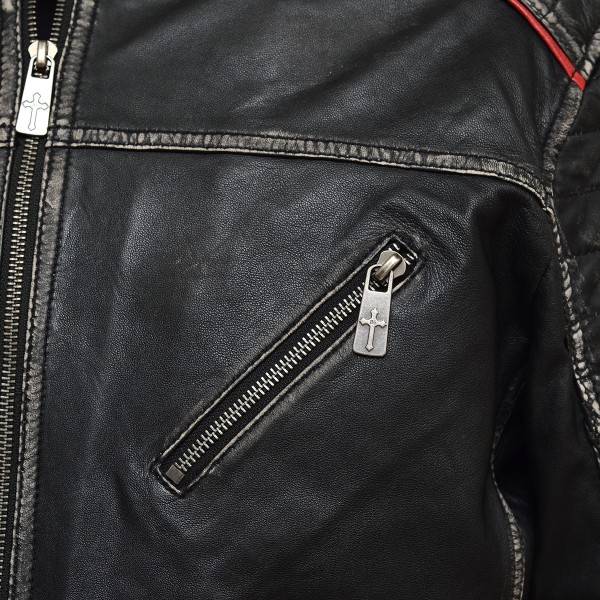 Herren Lederjacke RUBEN - Bikerjacke | Roberto Geissini