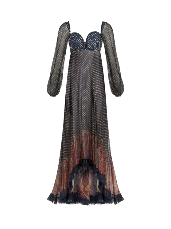Langes Kleid Mit Herzausschnitt | Etro