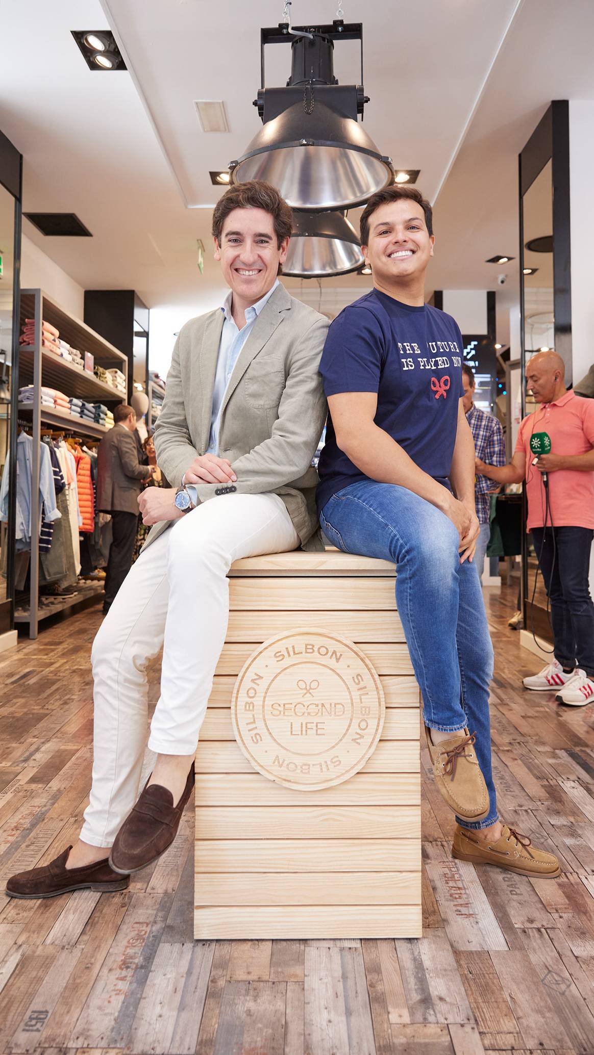 Pablo López junto a Aécio Dantas, responsable de sostenibilidad de Silbon.