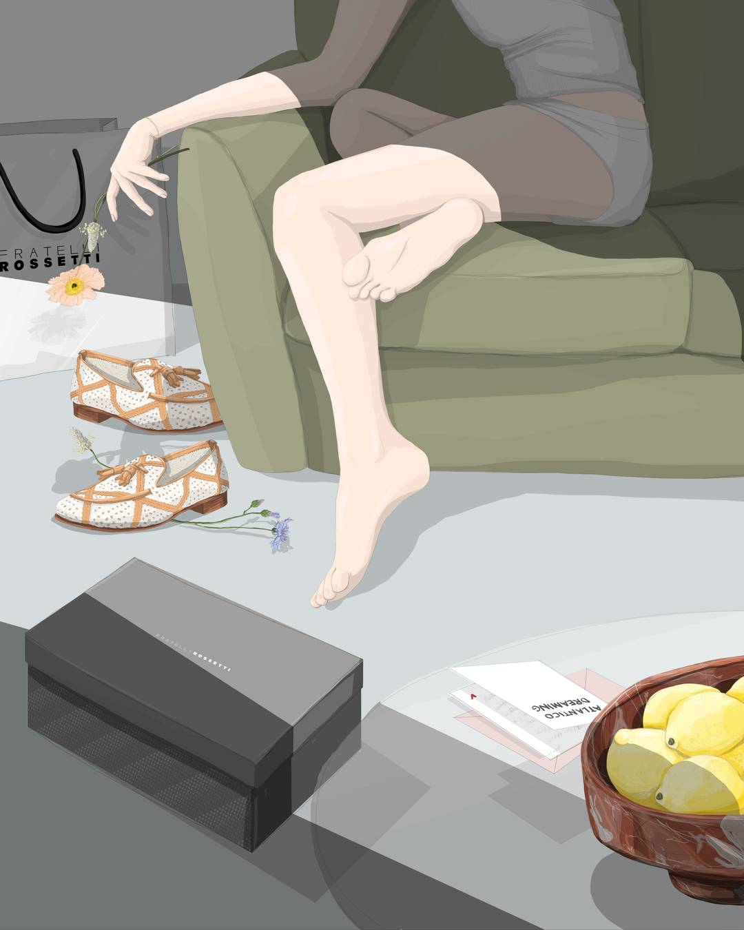 Le storiche vetrine della boutique Fratelli Rossetti di corso Magenta 17 ospiteranno “Atlantico”