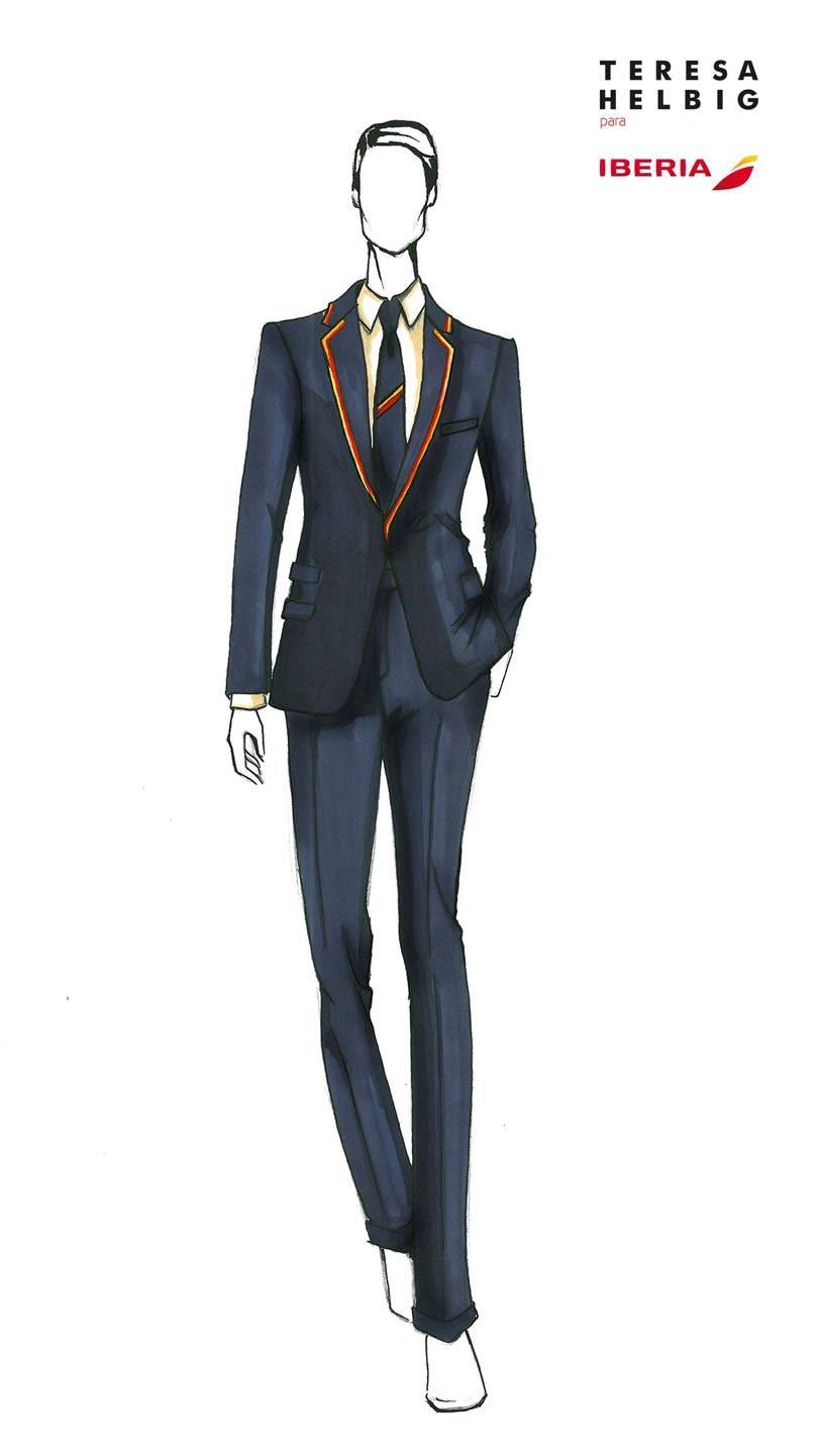 Teresa Helbig diseña los nuevos uniformes de Iberia