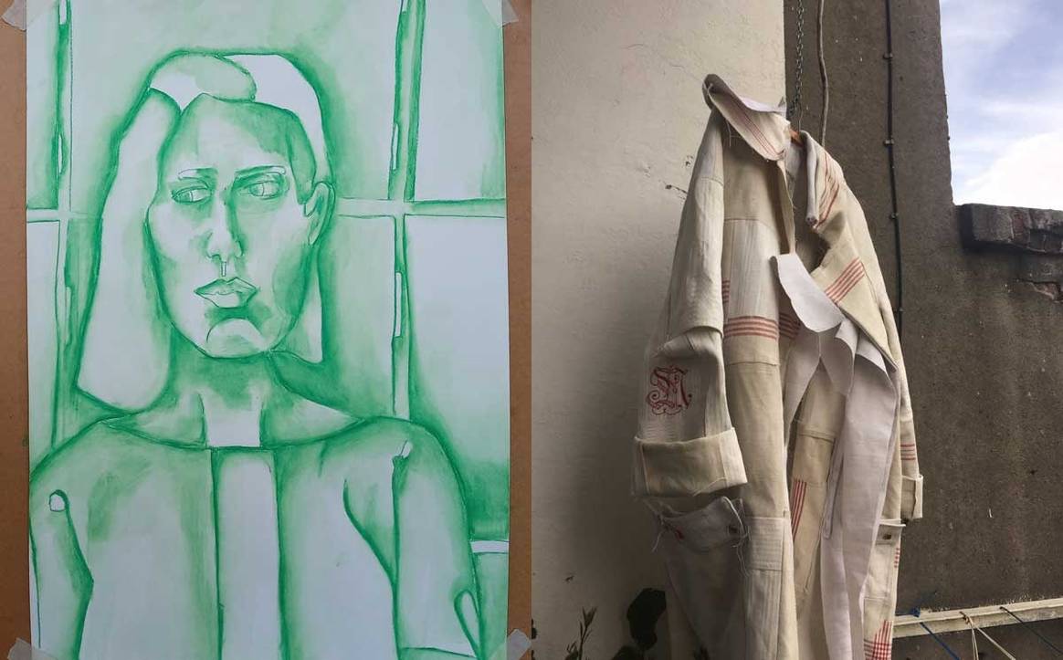 Left: drawing by Inge Vaandering. Photo: Inge
Vaandering. Right: design by Hanakin Henriksson. Photo: Hanakin Henriksson