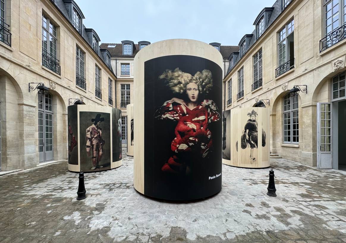 Dover Street Market Paris courtyard installation