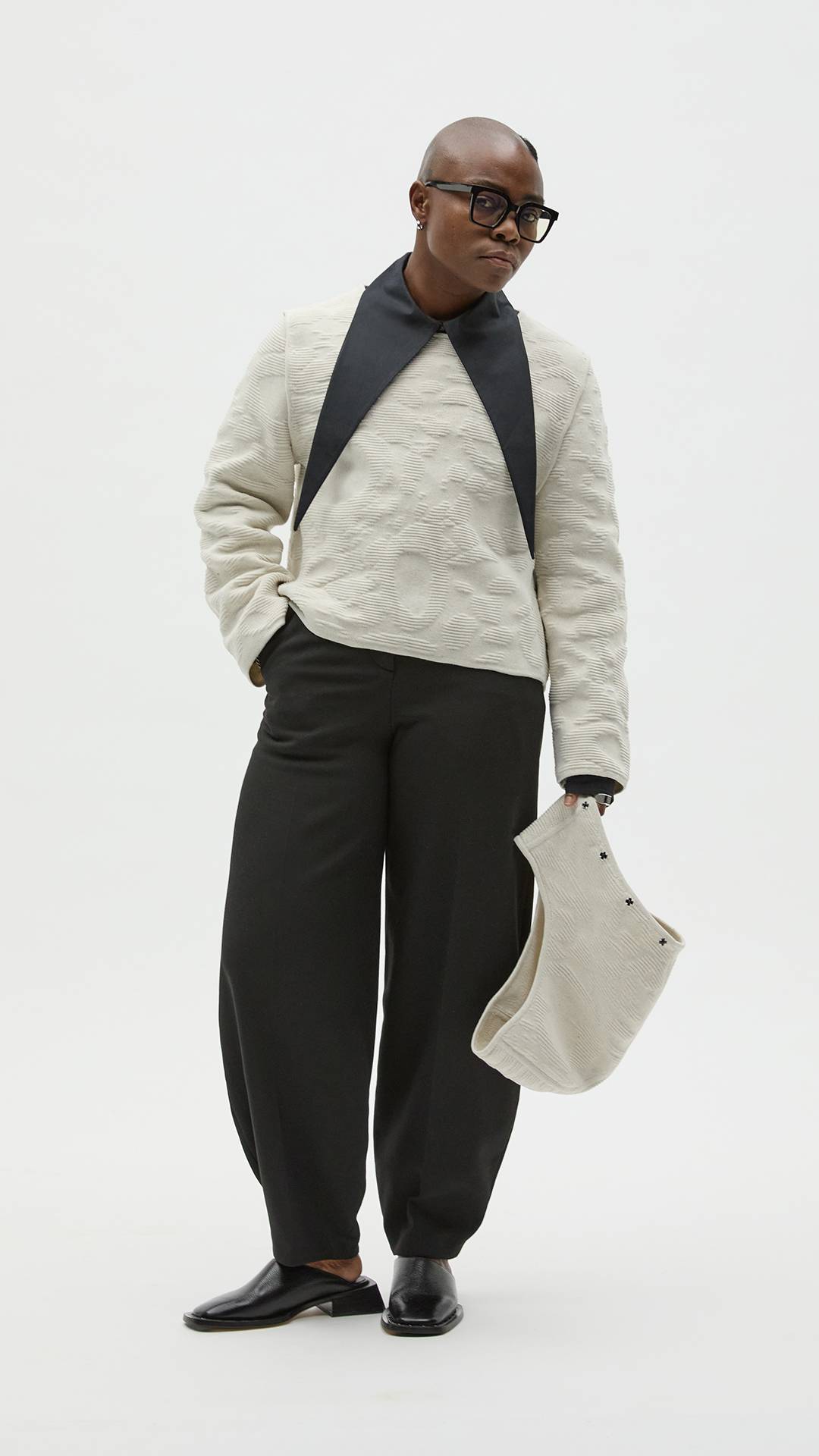 Modular utility jacket from finalist Iris Dean Blackwood.