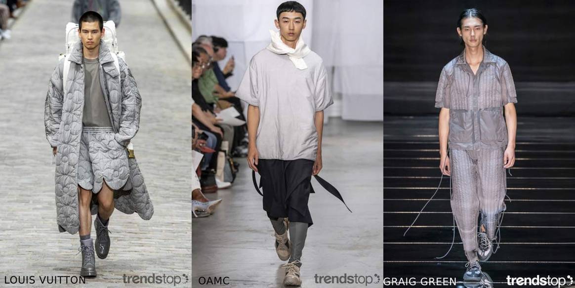 Imágenes cortesía de Trendstop, de izquierda a derecha: Louis
Vuitton, OAMC, Craig Green, todas de la temporada Primavera Verano 2020.