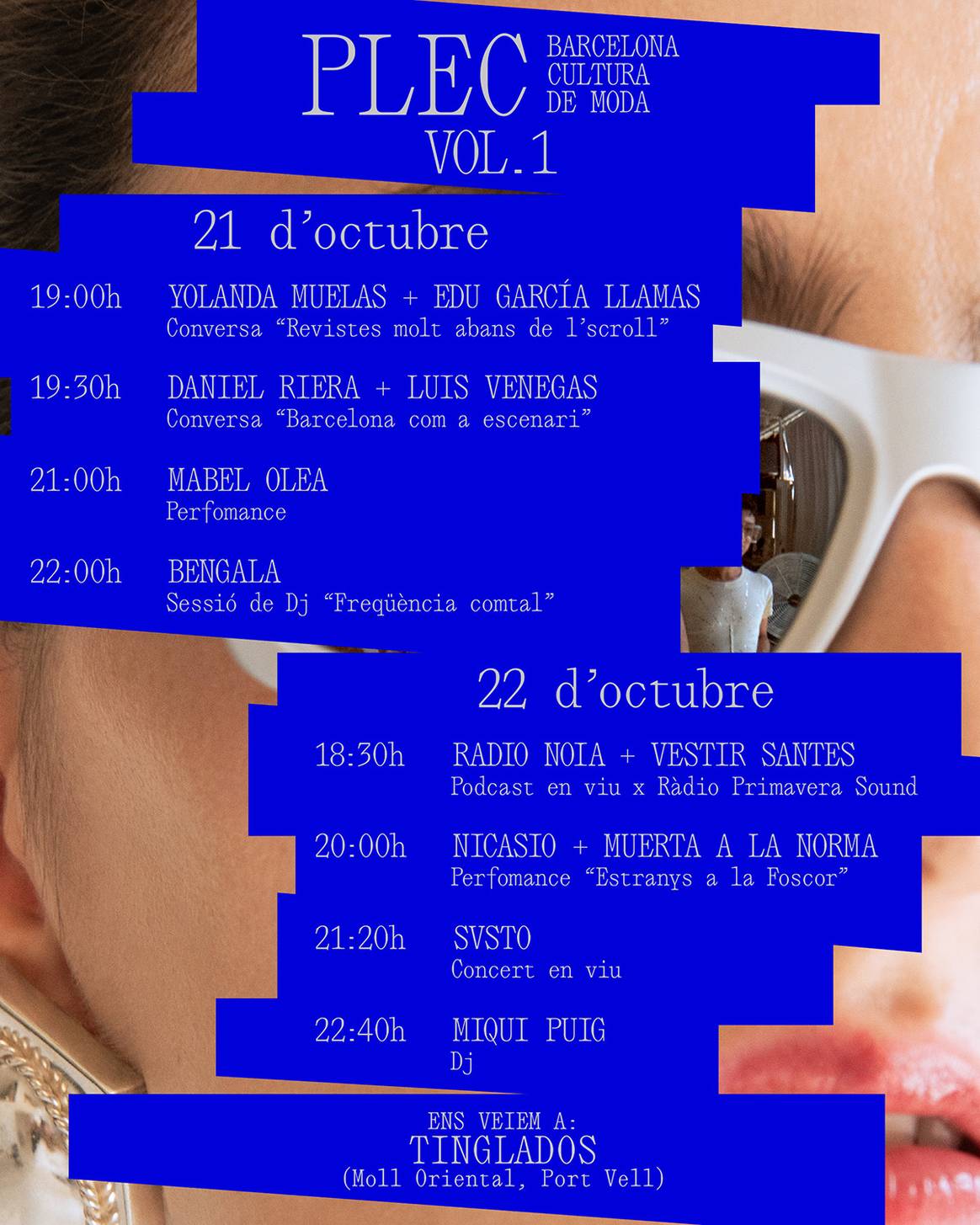 Cartel de la primera edición del PLEC, durante la 38ª edición de 080 Barcelona Fashion.