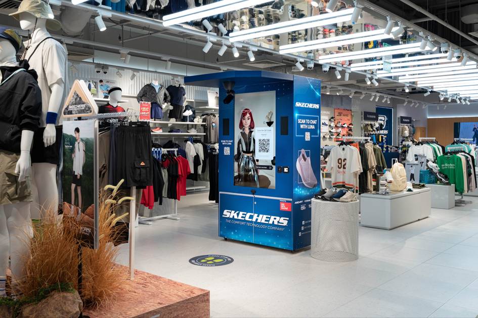 Skechers’ AI shop assistant is friendly, chatty—and watching what you wear