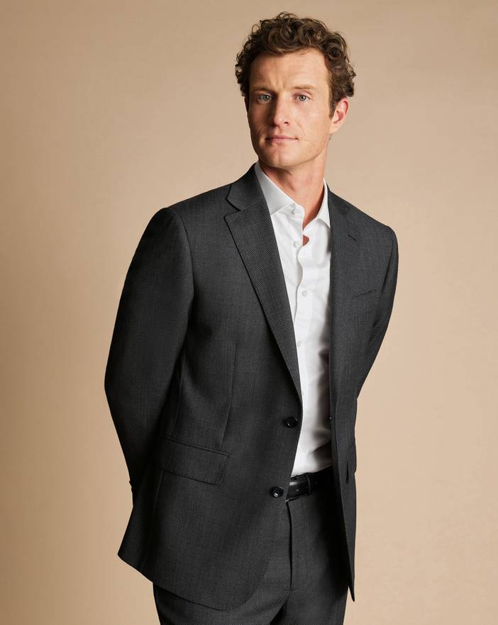 Men's Charles Tyrwhitt Ultimate Performance Birdseye Suit na Jacket | Charles Tyrwhitt