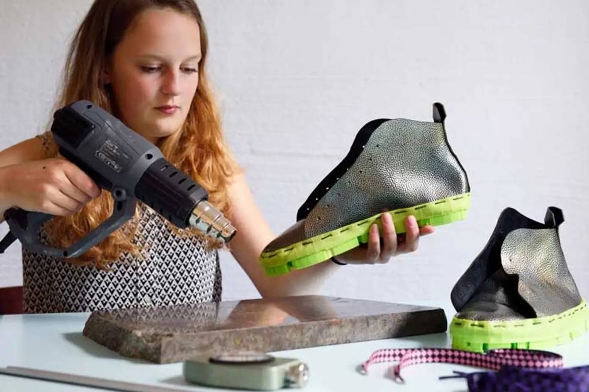 Credits: The 3D-printed shoe is assembled and finished