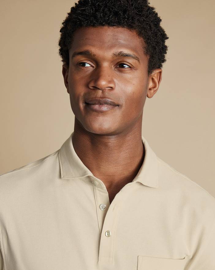 Men's Charles Tyrwhitt Long Sleeve Pique Polo Shirt | Charles Tyrwhitt