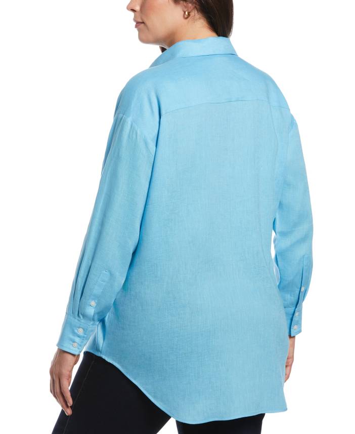 Women's Plus Size Easy Linen Shirt | Rafaella