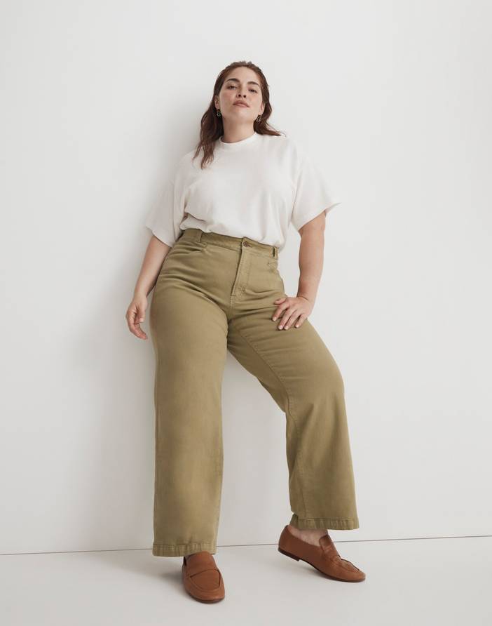 Plus Emmett 2.0 Wide-Leg Pants: Garment-Dyed Edition | Madewell