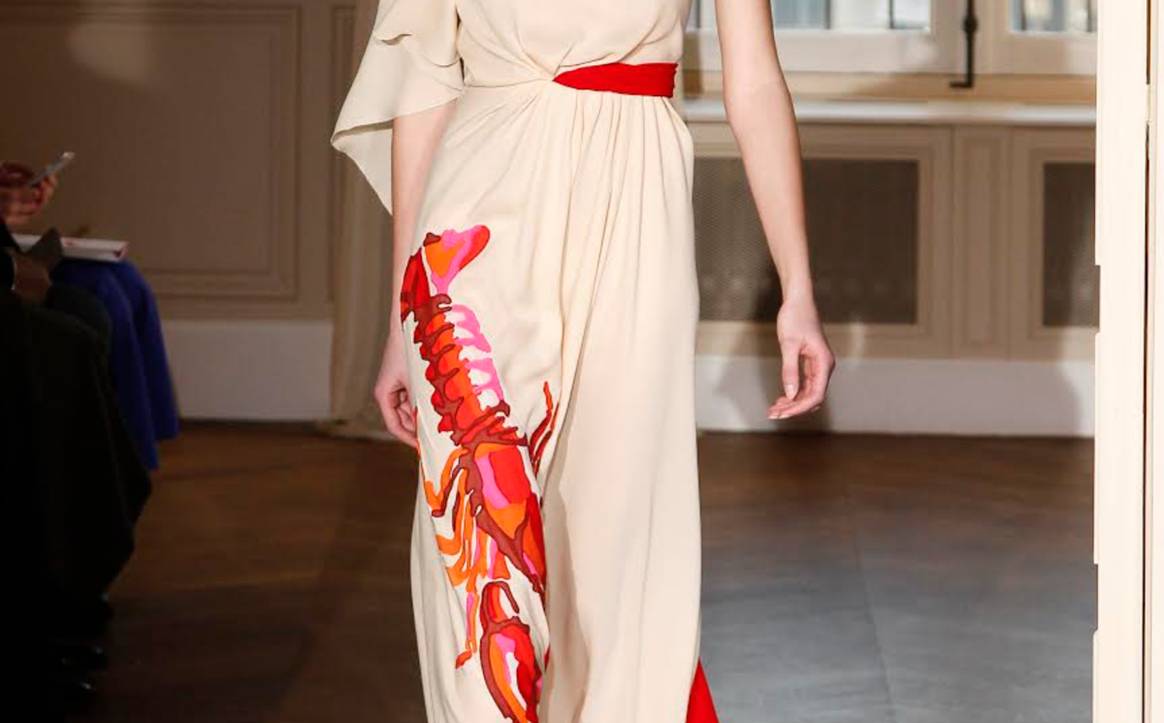 Schiaparelli reissued Lobster Dress SS 17