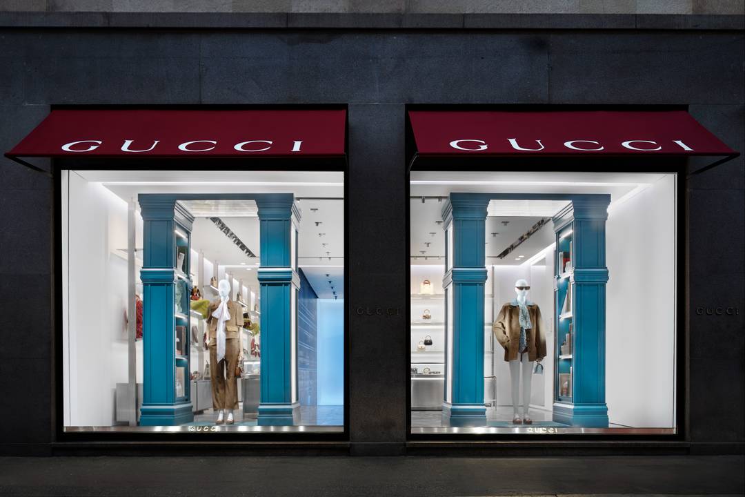 Gucci 'Endless Narratives'-Schaufenster