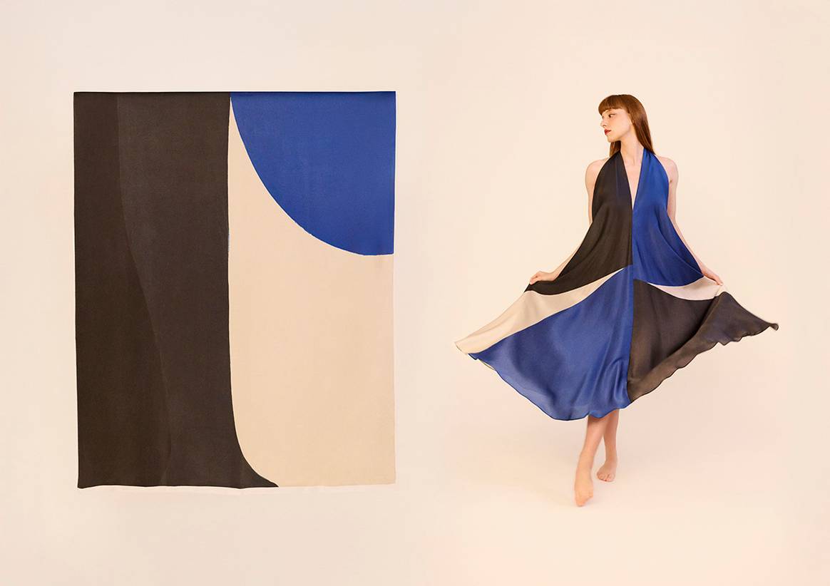 Colección cápsula “Estoy hecha un cuadro” de la línea “Art Dresses” de Sybilla, desarrollada por la diseñadora junto a la pintora Elvira Amor.