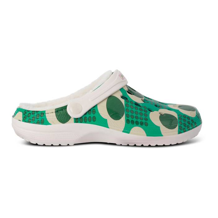 Lightweight Orla Kiely Cosy Clogs Rain Cloud Emerald | Regatta