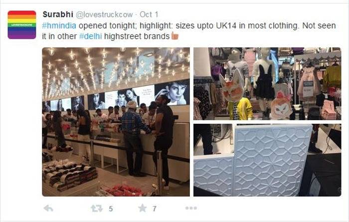 H&M eröffnete erstes Geschäft in Indien