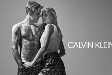 Justin Bieber Calvin Klein Ads - Lara Stone Underwear