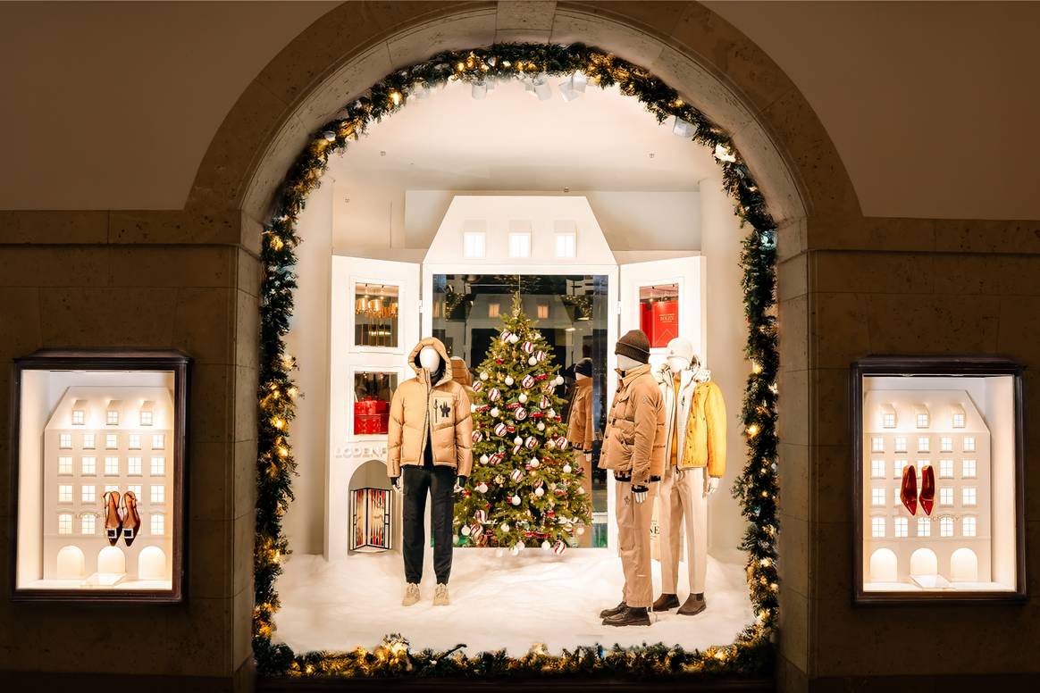 Lodenfrey-Schaufenster Herren.