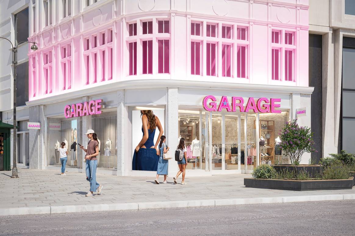 Rendering of the Garage UK flagship store opening in 2026