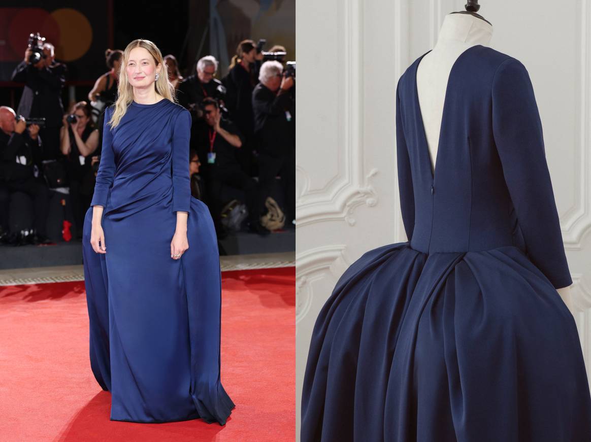Alba Rohrwacher in Dior by Jonathan Anderson at the Venice Film Festival (2025).