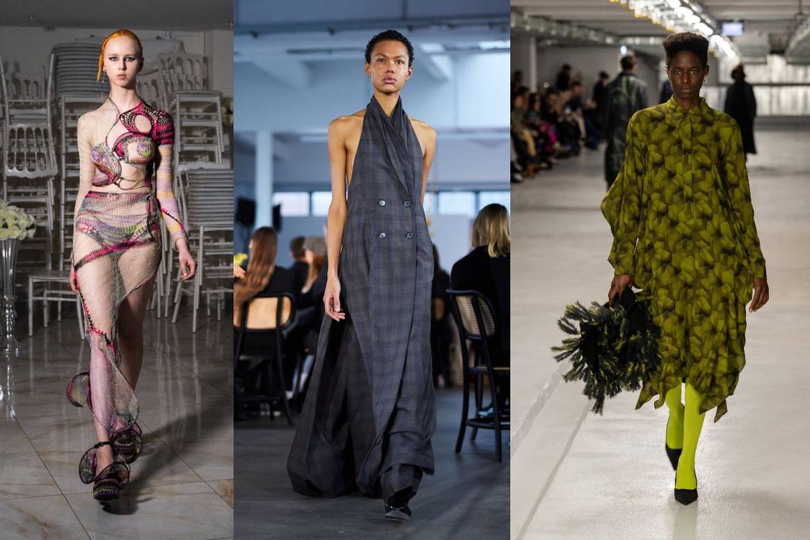 Diversité à la Berlin Fashion Week AH23 : Lou de Bétoly, Fassbender et Odeeh présentent leurs créations. Photos from left to right: © Lina Grün, Finnegan Godenschweger, Lina Grün
