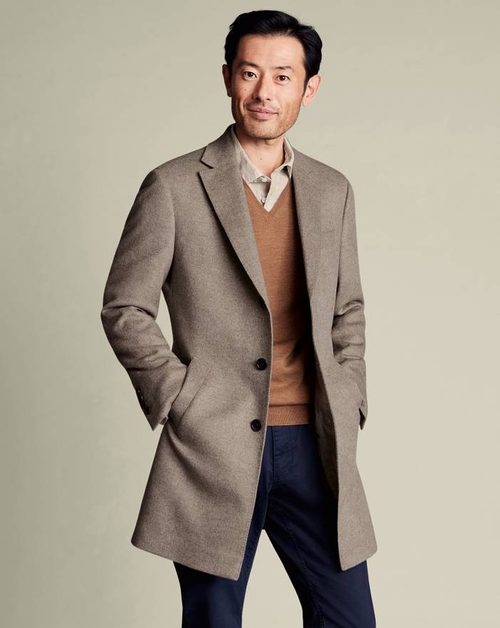 Men's Charles Tyrwhitt Overna coat | Charles Tyrwhitt