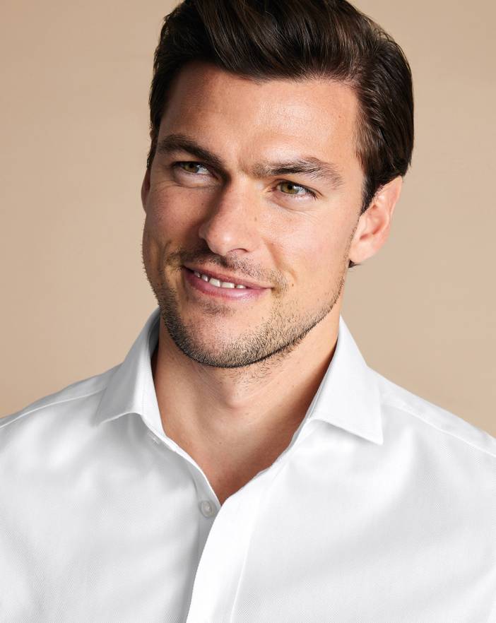 Men's Charles Tyrwhitt Non-Iron Herringbone Dress Shirt | Charles Tyrwhitt