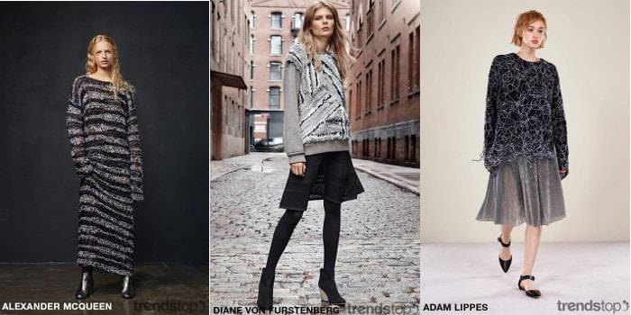Principales Tendances de Pulls & Tricots Automne/Hiver 2017-18