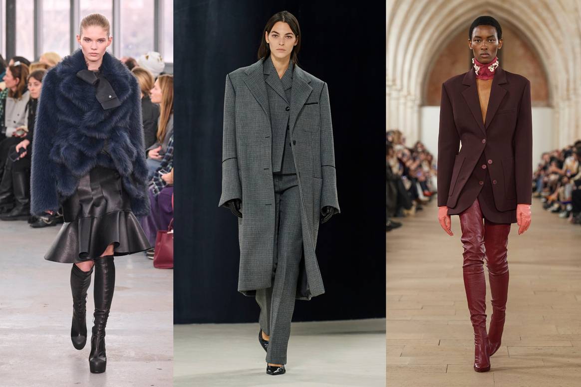 Sacai, Salvatore Ferragamo und Lanvin FW23. Bild: Spotlight Launchmetrics