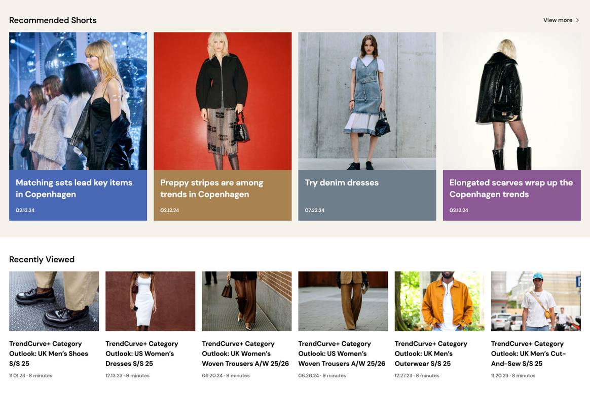 WGSN Fashion Buying Platform