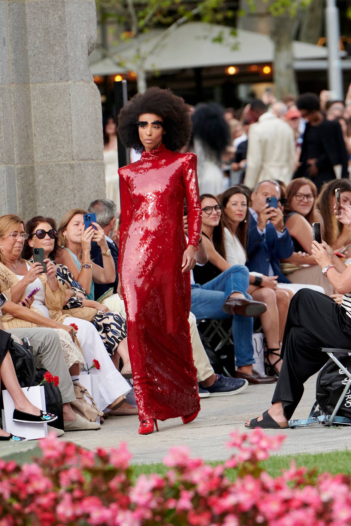 Desfile inaugural en la Puerta de Alcalá de Madrid es Moda, el sábado 7 de septiembre de 2024 en Madrid (España).