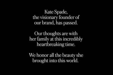 Kate Spade était dépressive, mais rien n'annonçait un suicide (mari)