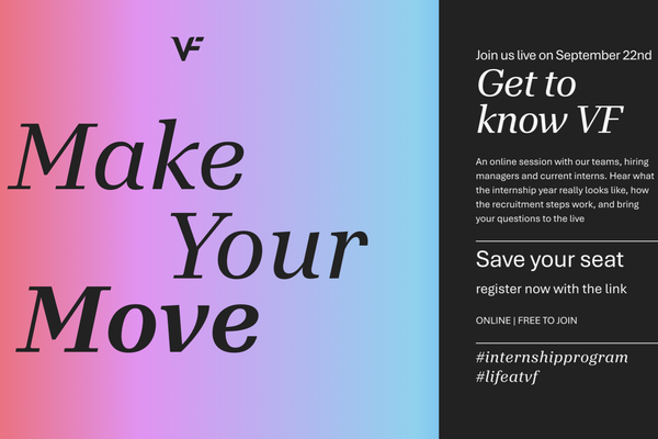 VF Corporation invita gli studenti al webinar 'Make Your Move'