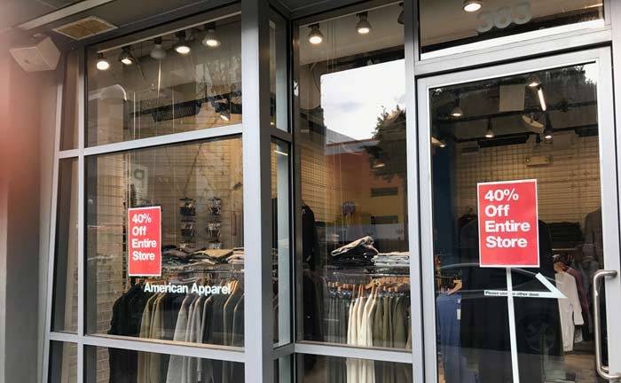 American Apparel prepares for store closures