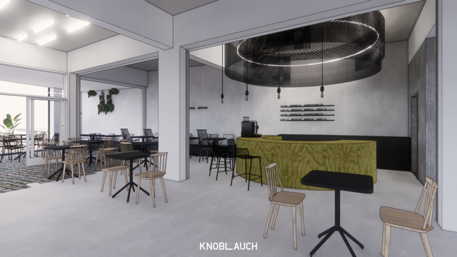 Visualisierung eines Gastronomie-Konzepts für den Concept Store
