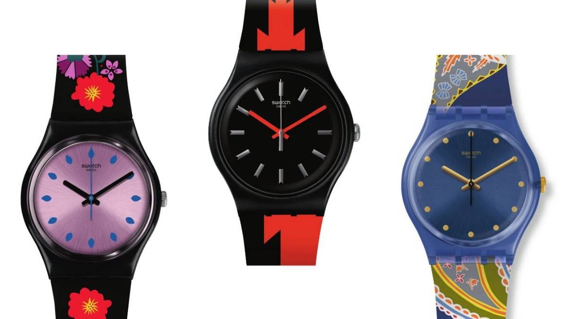 Najaarscollectie van Swatch is een eerbetoon aan Bauhaus, Zwitserland en royalty's