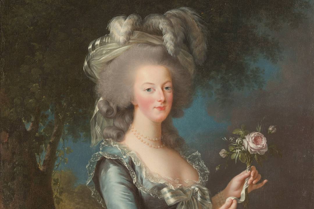 Portrait of Marie Antoinette with a rose, Élisabeth-Louise Vigée Le Brun